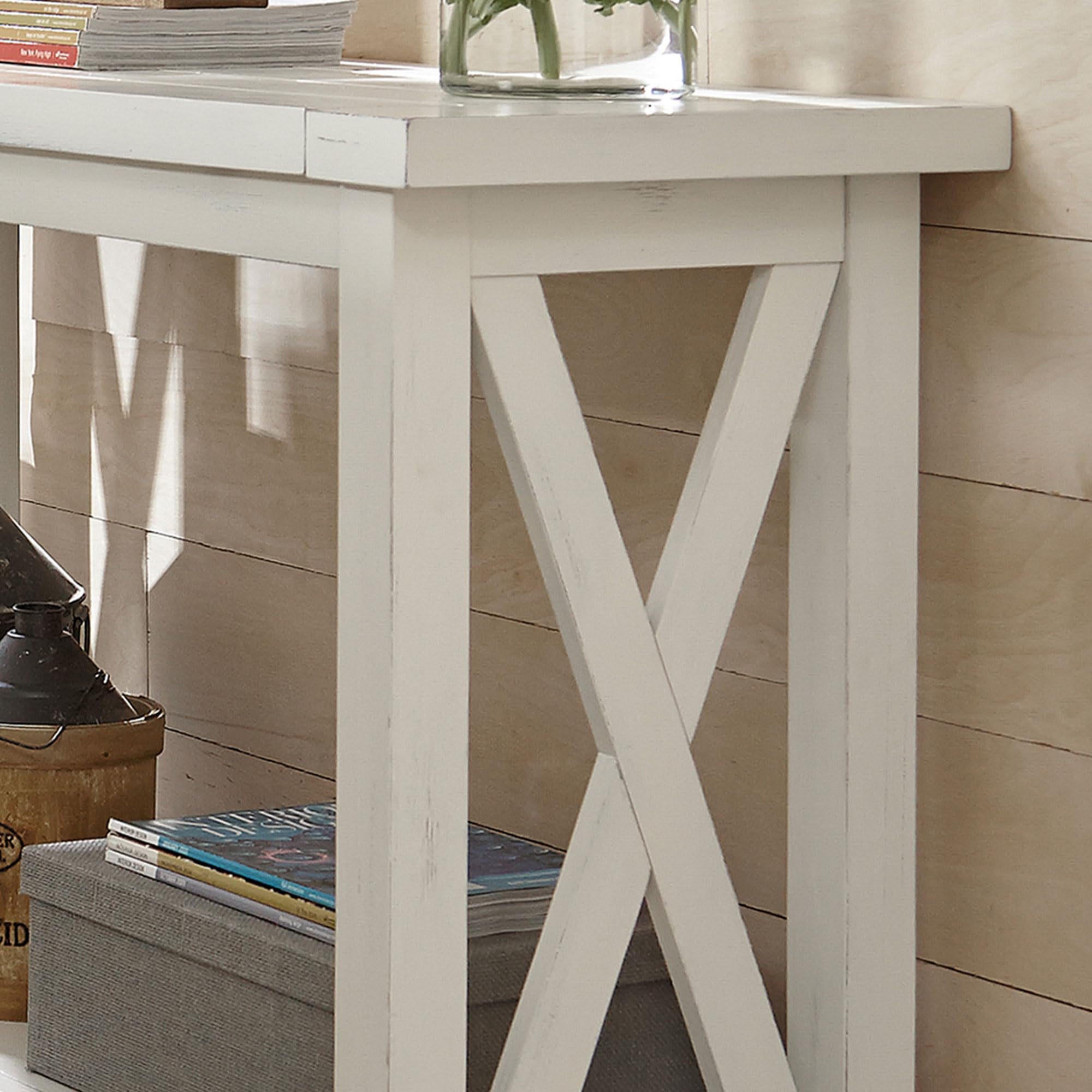 Seaside Lodge White Console Table by Home Styles,