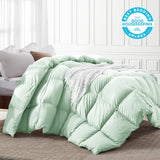 Kapok Down Comforter King Size, Recycled White Down and Kapok Blended Filling