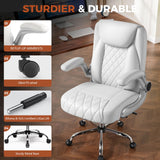 Ergonomic Office Chair with Flip-Up Arms & Lumbar Support