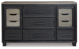 Foyland Contemporary Dresser with Felt-Lined Top Drawer