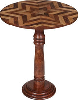 Side Table, Small Table, Side Tables Living Room, Round Side Table, Altar Table, Carved