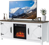 TV Stand for Television up to 65 Inch with 18" Electric Fireplace, Adjustable Fireplace Tv