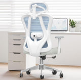 Office Chair, High Back Mesh Desk Chair with Adjustable Lumbar Support, 135° Rocking