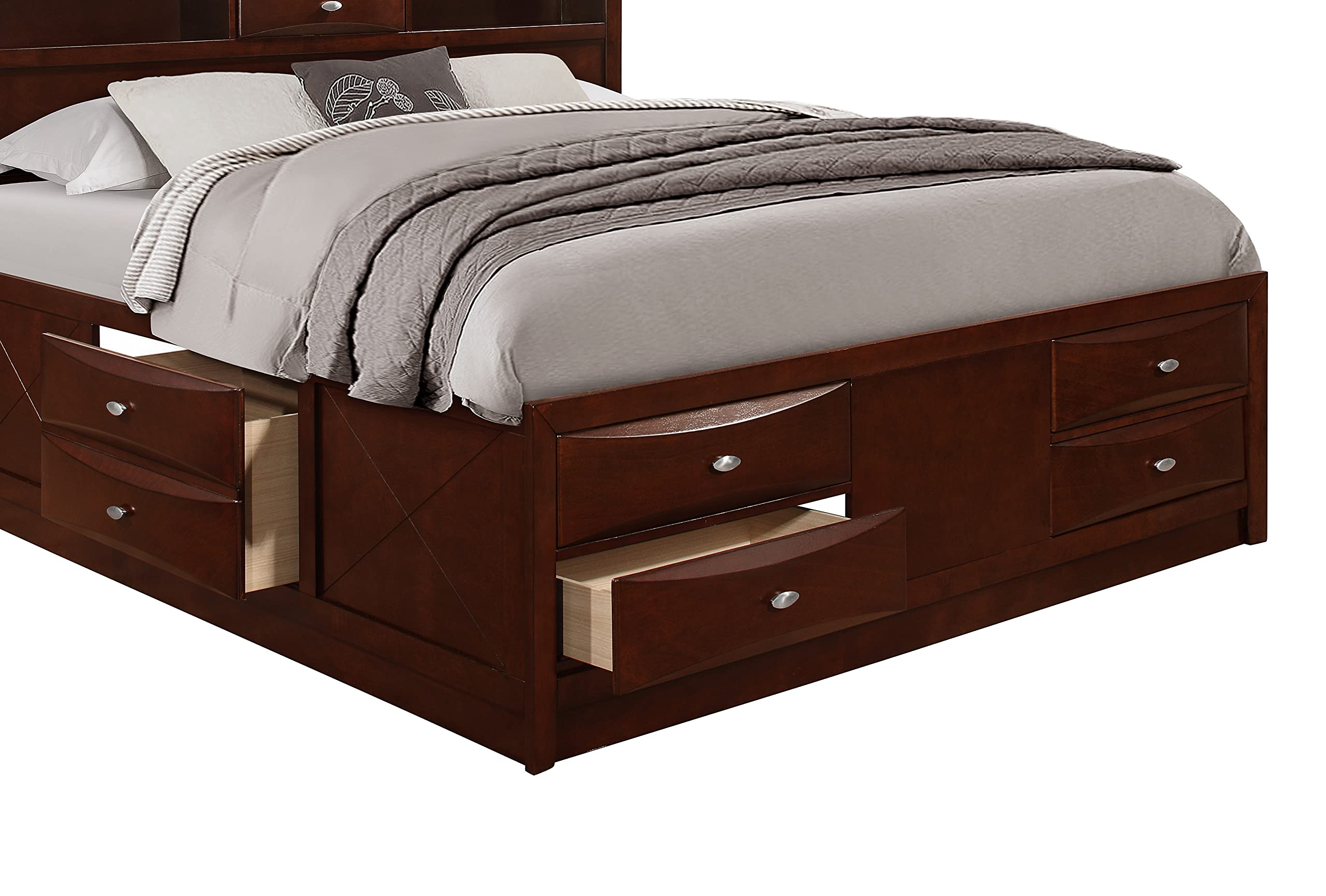 Merlot Linda Full Bed Platform