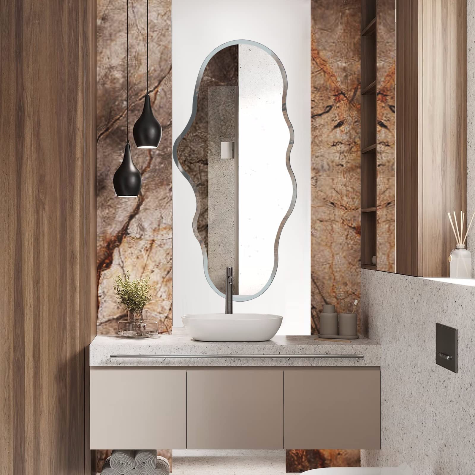 47X23 Inch Full Length Wall Mounted Mirror Tall Mirror Full Body Floor Length Mirror
