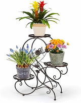 3 Tier Tall Plant Stand Outdoor Flower Stand Flower Pot Holder Display for