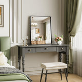 60x36 Black Metal Frame Bathroom Mirror - Wall Mounted Rectangle Vanity Mirror