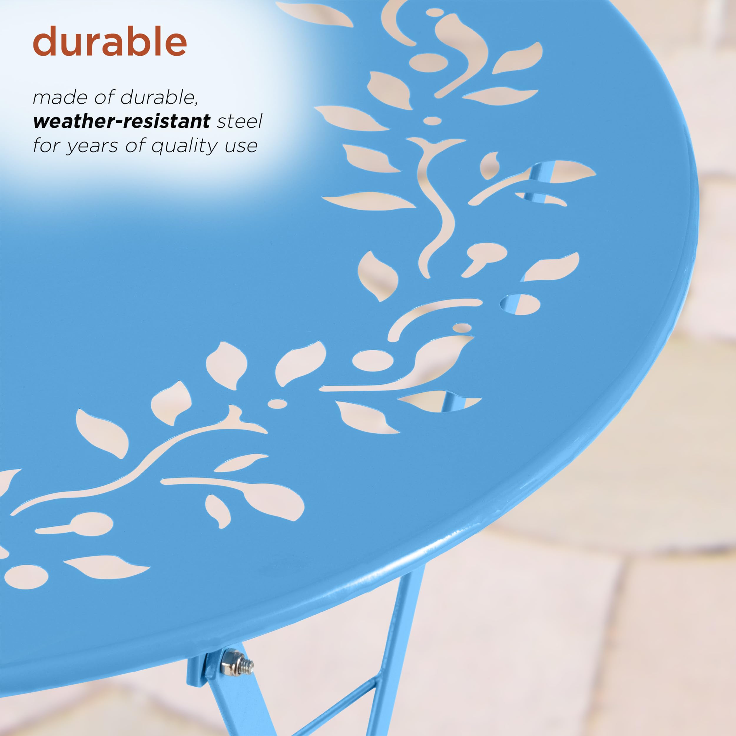 MSY114A Rainbow Metal Bistro Set w Two