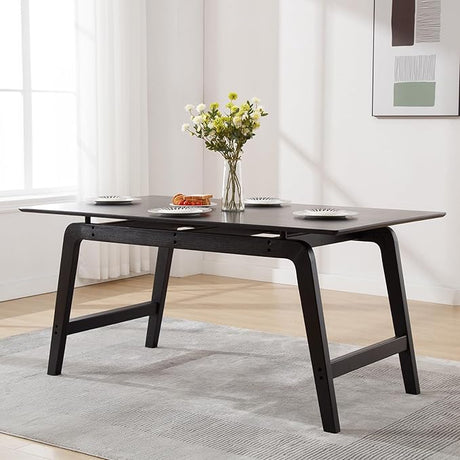 Coffee Table with Storage Shelf, Modern Living Room Center Table