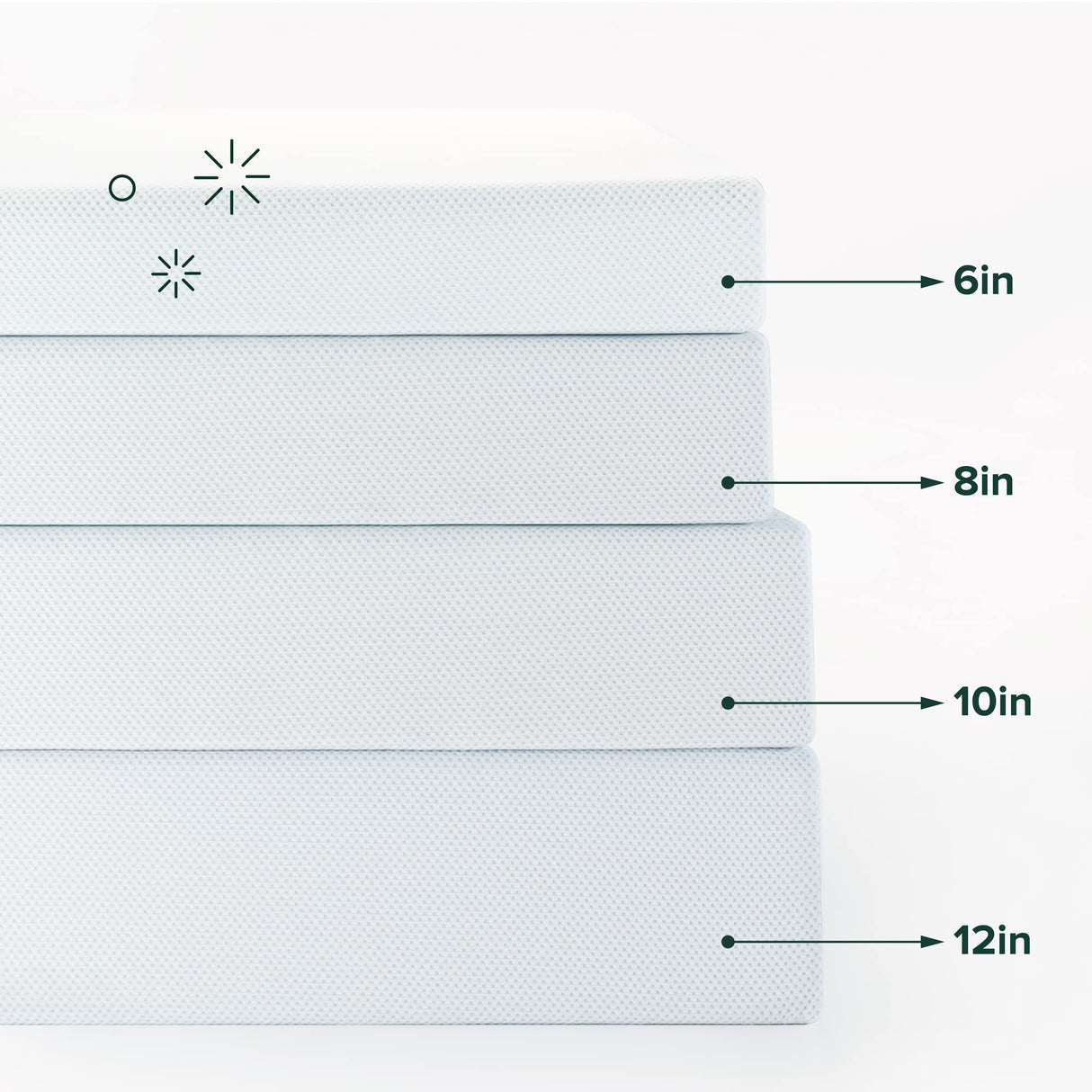 12 Inch Green Tea Cooling Memory Foam Mattress [New Version], Twin, Fiberglass free