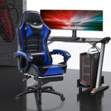 Gaming Chair with Footrest, PU Leather Video Game Chairs for Adults