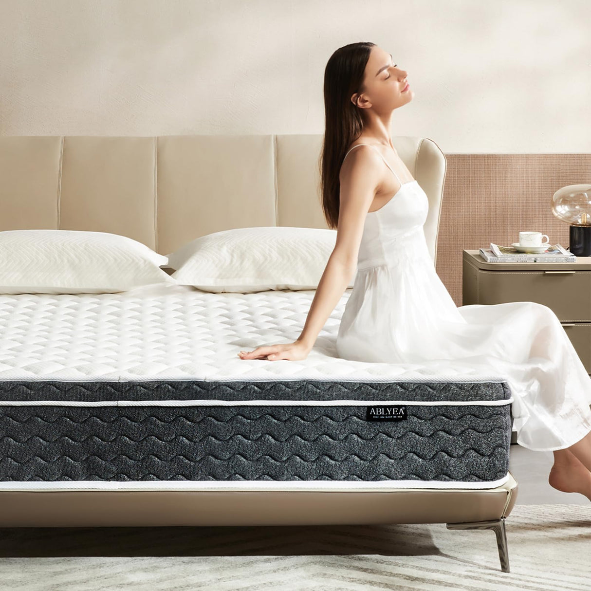 Queen Mattress 12 Inch Hybrid Mattress Queen in a Box with Memory Foam - Individually Wrapped Pocket Coils Spring,