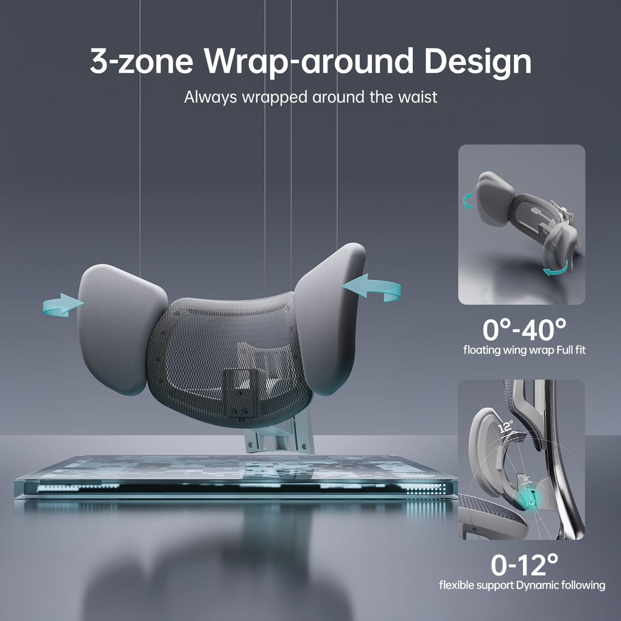 E3 Ultra Ergonomic Office Chair with 3-Zone Lumbar Support