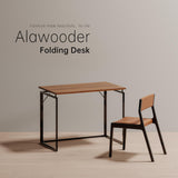 alawooder Folding Desk 30 Inch - Small Foldable Desk for Small Space Minimalist