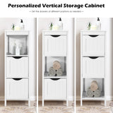 Bathroom Organizers and Storage Cabinet - Storage Organizer Rack Stand with 2 Removable Drawers,