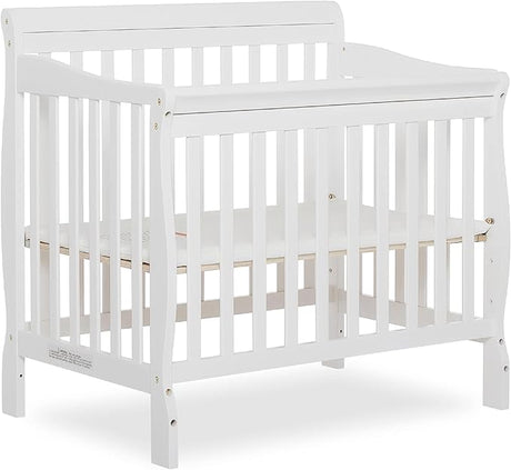 Aden 4-in-1 Convertible Mini Crib In Natural, Greenguard Gold Certified, Non-Toxic Finish,