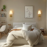 DIMMABLE Battery Operated Wall Sconces Set of 2, Rechargeable Wireless Gold Wall Lighting