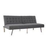 Tufted Split Back Futon Convertible Sofa Bed, Futon Couches for Living Room