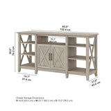 West Tall Stand for 65 Inch TV, Farmhouse Entertainment Center with Storage