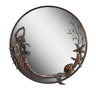 Aluminum Frame Mermaid Round Mirror - Bathroom Wall Décor
