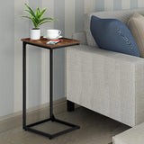 C Shaped Side Table Set of 2, End Table Sofa Snack Table Tray Side Table Bedside Table