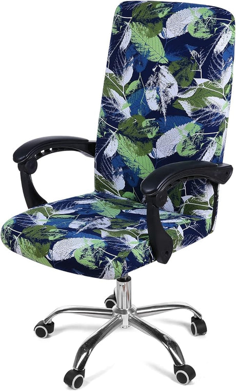 Stretch Printed Computer Office Chair Covers, Soft Fit Universal Desk Rotating Chair