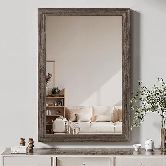 Full Length Wooden Mirror 56x20 - Rustic Farmhouse Wall or Floor Mirror