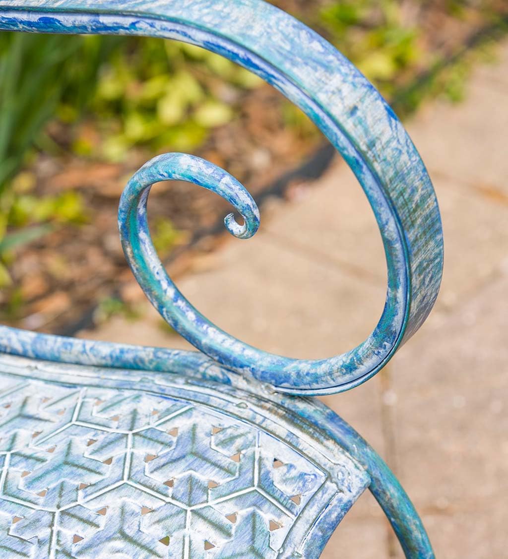 Mermaid Garden Bench for Outdoors | Outdoor Benches Weatherproof | Metal Bench
