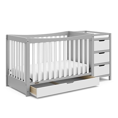 4-In-1 Convertible Crib & Changer With Drawer (Espresso) – GREENGUARD Gold Certified,