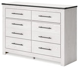 Schoenberg Coastal 6 Drawer Dresser, White