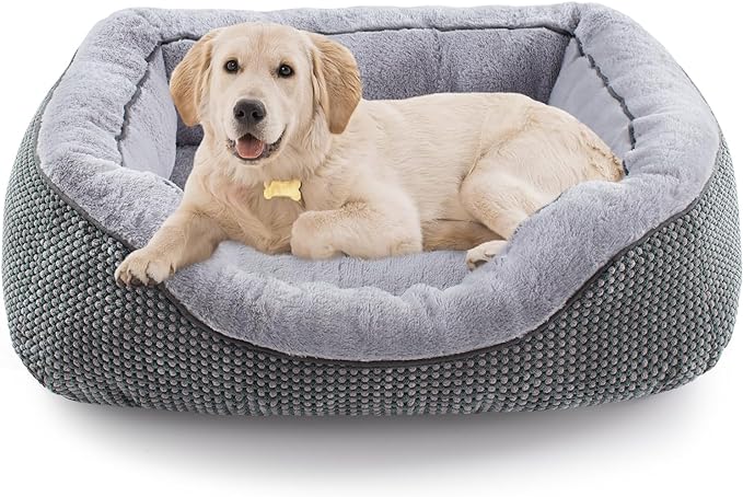 Medium Dog Beds for Medium Dogs Washable, Rectangle Dog Bed Medium Size Dog