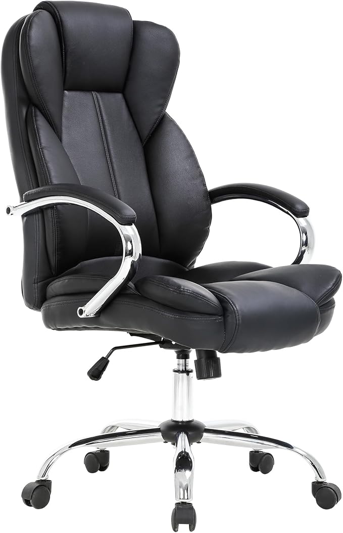 Home Office Chair Ergonomic Computer Chair Executive PU Leather Desk Chair with Lumbar