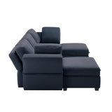 5 Seat Modern U Shaped Sofa with Convertible Storage Chaise, Sectional