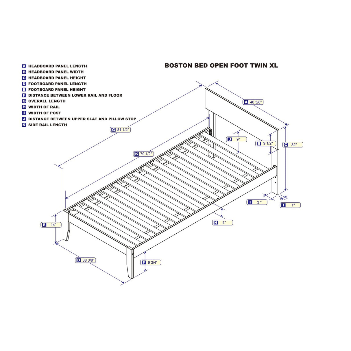 Mastery Twin Extra Long Bed in Espresso