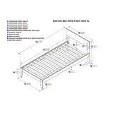Mastery Twin Extra Long Bed in Espresso