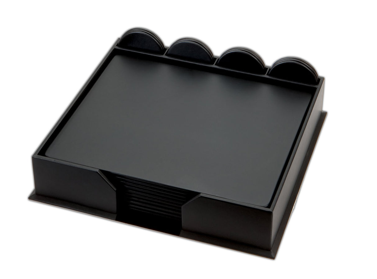 Conference Room Set - Luxury Leather Coasters & Desk Blotters for Conference Table - Executive Office Accessories