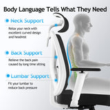 Ergonomic Office Chair, Rolling Swivel Executive Desk Chair, Breathable Mesh Gaming