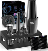 Cocktail Shaker Set: 12-Piece Mixology Bartender Kit Bar Set | 18oz & 28oz Boston Shaker