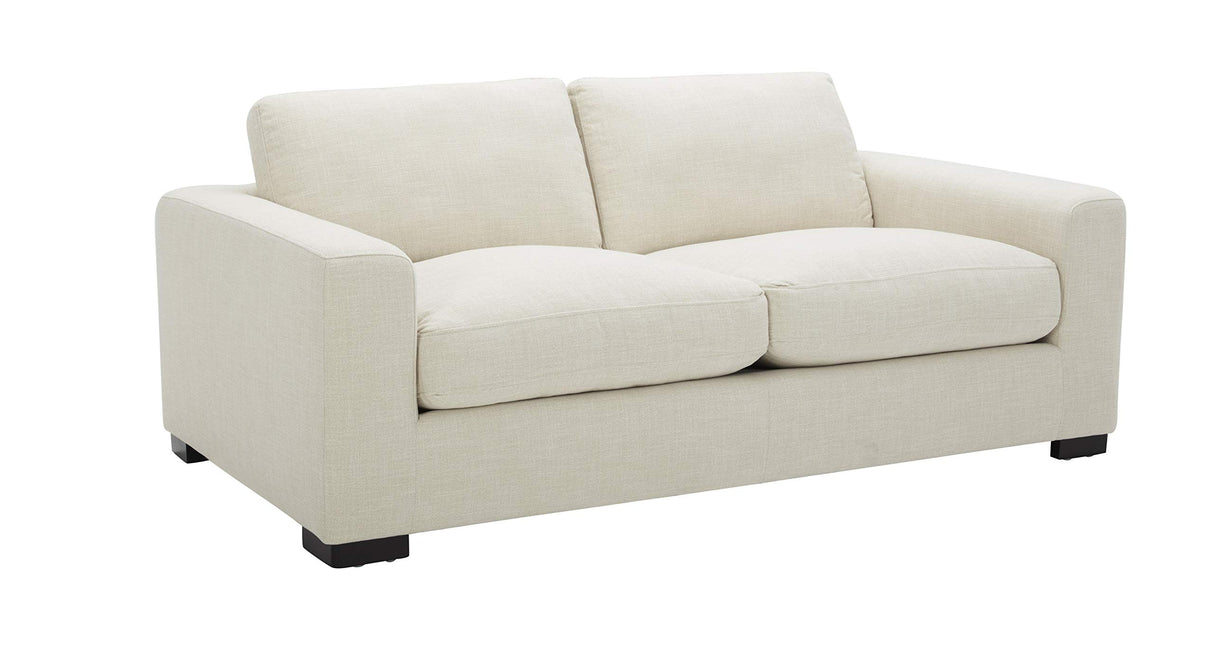 Brand - Stone & Beam Westview Love Seats, 76'' Loveseat, Cream