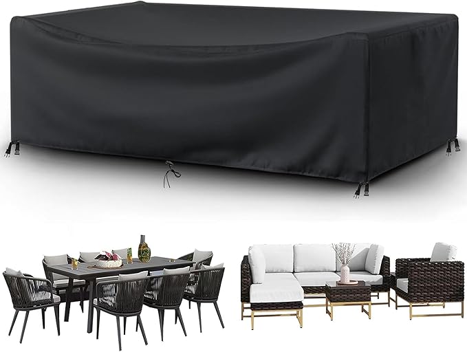 Patio Furniture Covers Outdoor Table Cover Waterproof Rectangular 420D Garden Dining