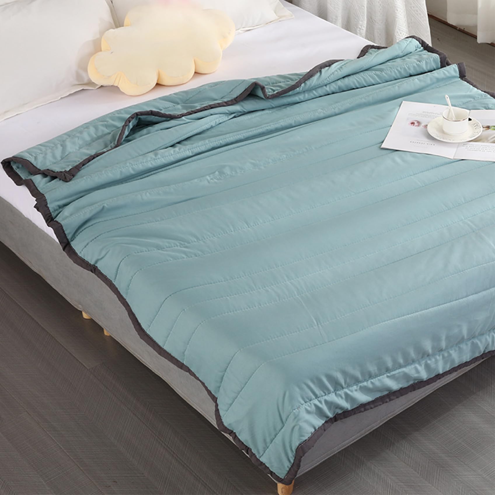 55X79'' Lightweight Summer Comforter Soft Ice Blanket for All-Season Machine Washable