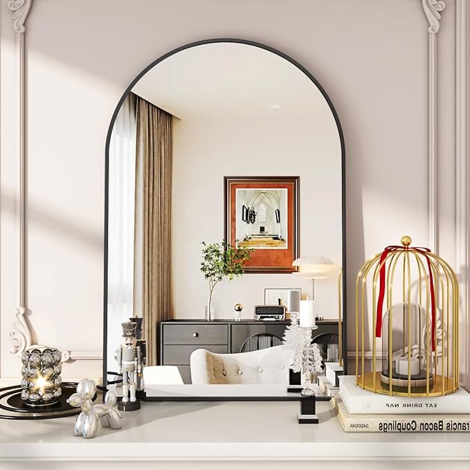 Arched Wall Mirror, Arch Bathroom Mirror, Wall Mounted Vanity Mirror