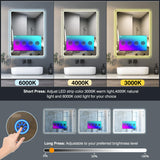 39×20 Inch Smart Bathroom Mirror with Touchscreen TV