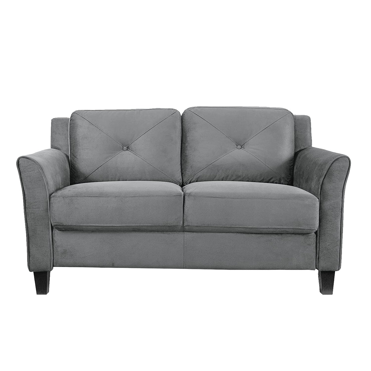 Solutions Harrington Loveseat, Dark Grey