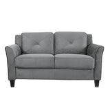 Solutions Harrington Loveseat, Dark Grey