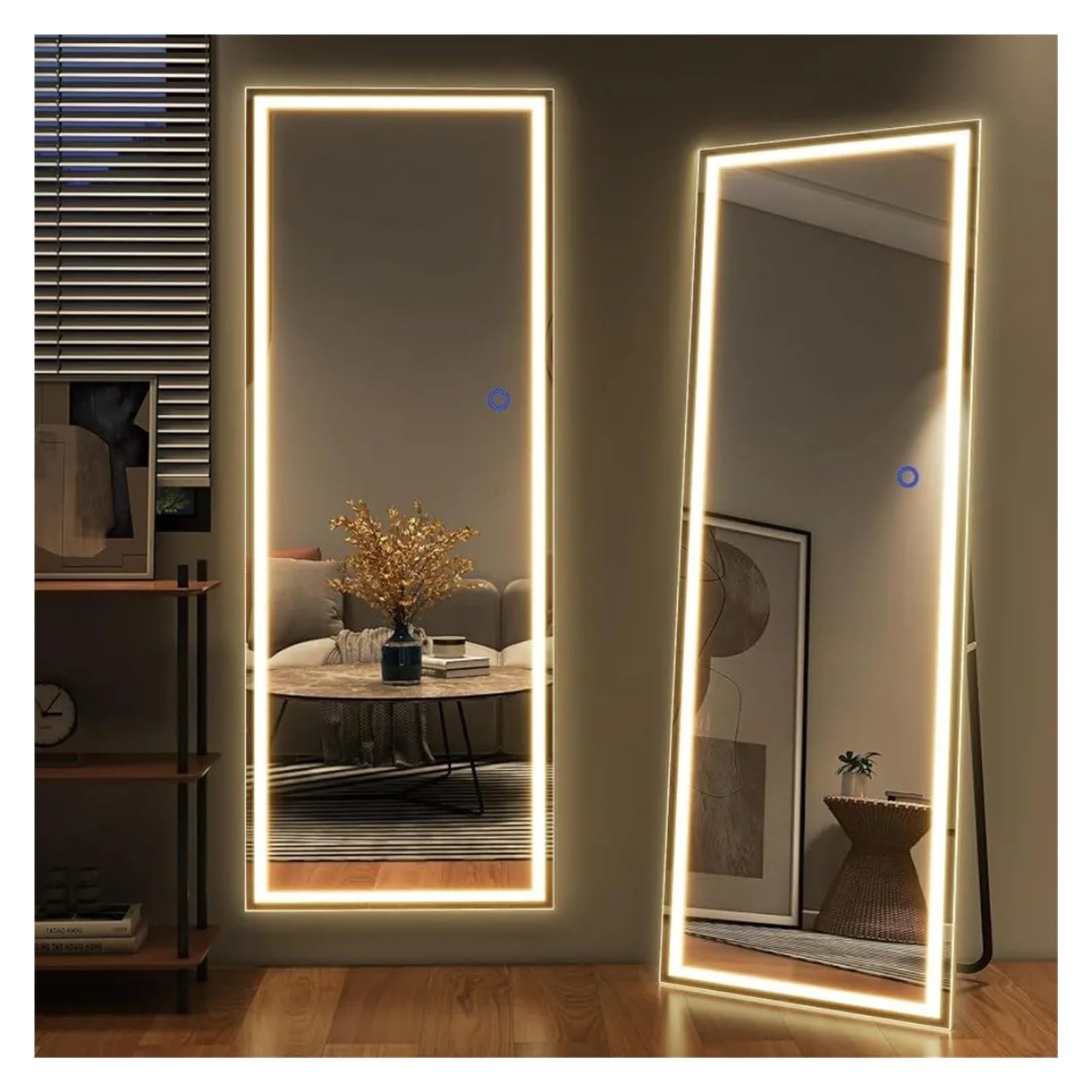 Bathroom Mirror with LED Lights  LED Standing Floor Mirror