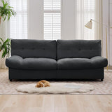 80" Chenille Loveseat Sofa, Comfy Cloud Couch Sofa with Pillow-Designed Armrest