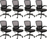 Desk Chairs with Wheels, Ergonomic Mesh Office Chair Adjustable Height