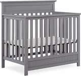 Harbor 4-in-1 Convertible Mini Crib in White, Greenguard Gold Certified