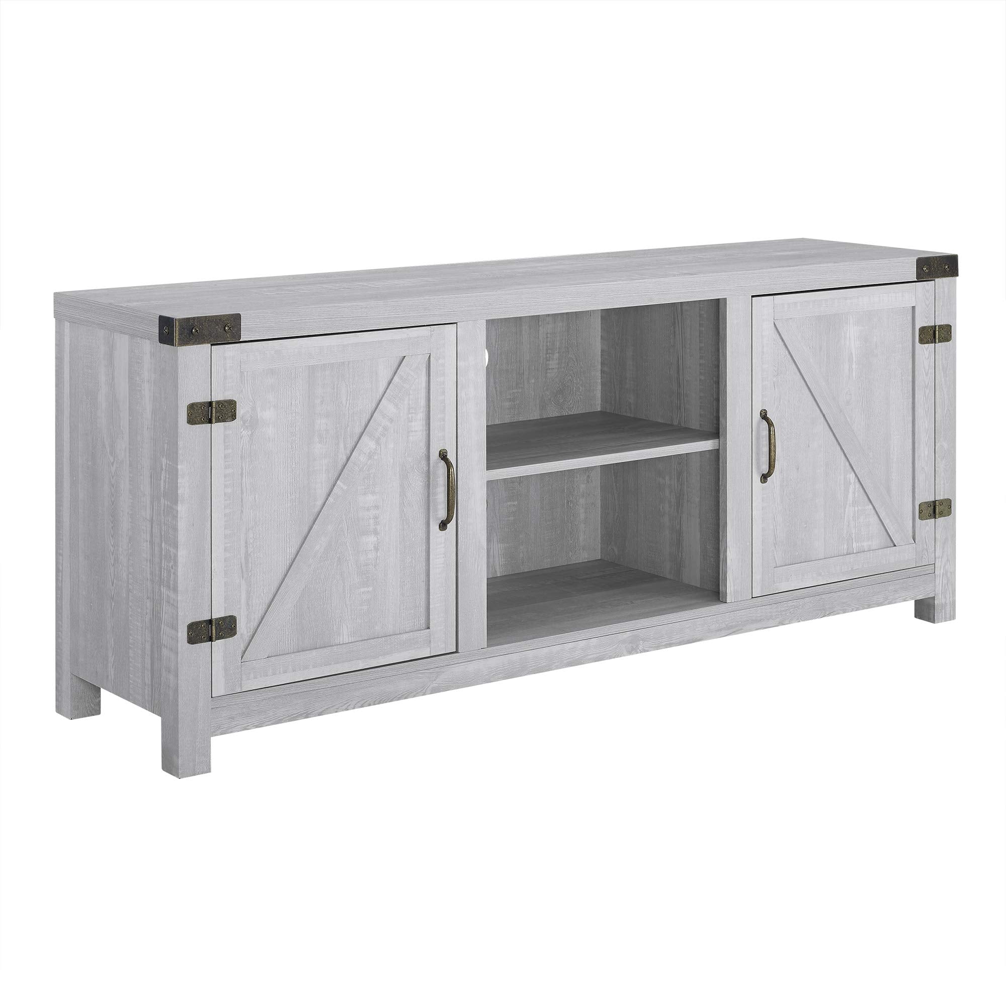 Furnishings Tucker 58 Inch TV Stand in Stone Grey